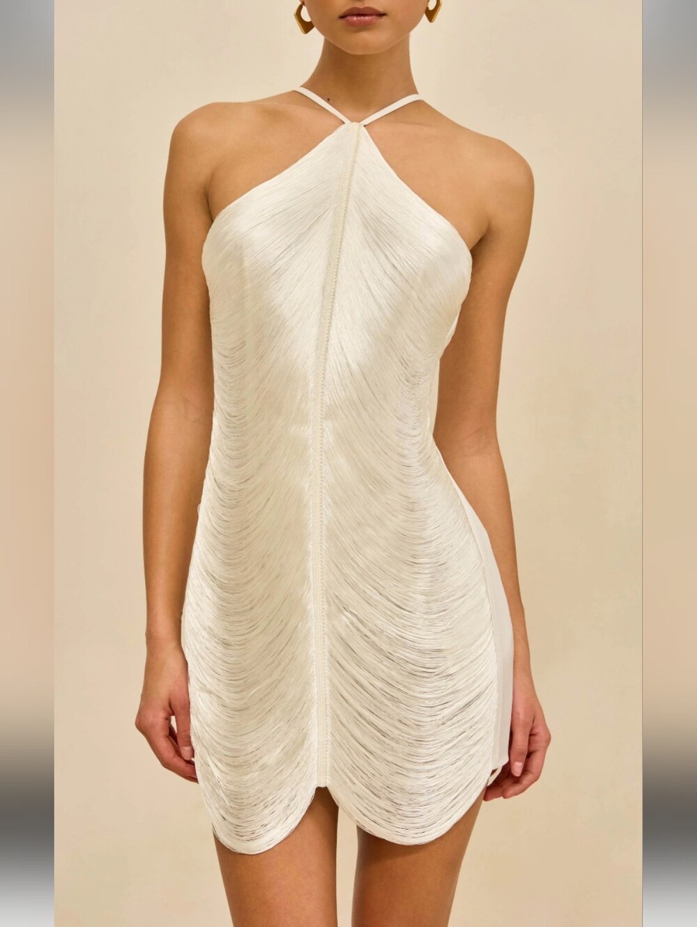 O.P.T. From Revolve sex Ivory Fringe Mini Dress
In size S new with tags